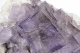 Purple Cubic Fluorite Crystal Cluster - Cave-In-Rock #246726-1